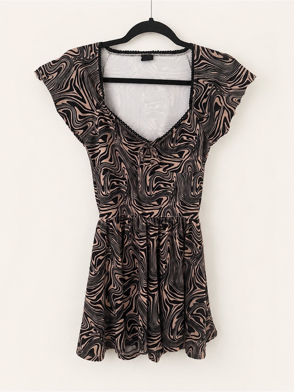 Staring at Stars Urban Outfitters Y2K Swirl Print Romper Size M